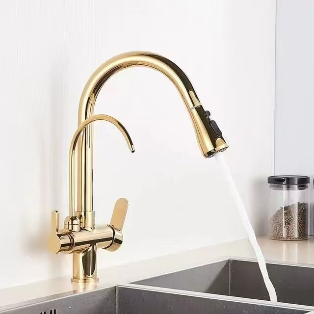 Faucet แบบดึงออกสามทาง